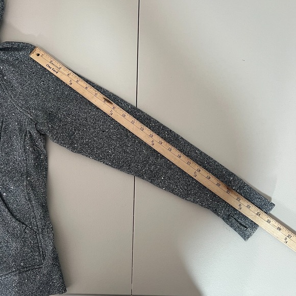 Lululemon Scuba Hoodie Womens 6 Full Zip Gray Sweatshirt Light Cotton Fleece - Picture 8 of 9